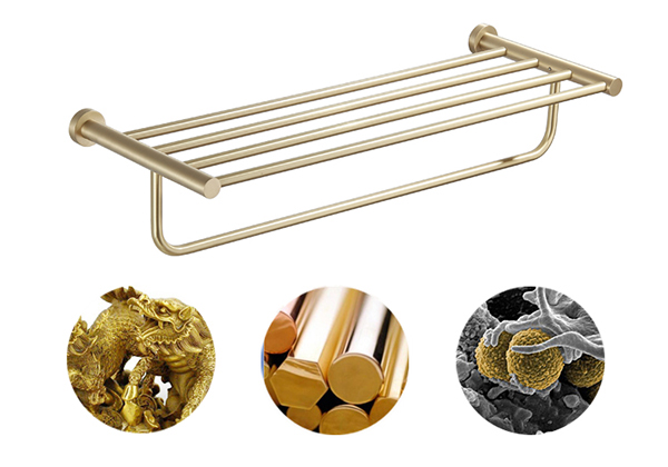 the raw material of bathroom accessories is Pb 59-A grade brass