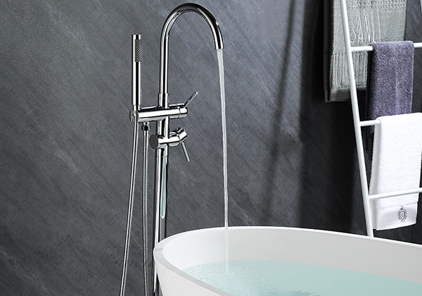 Bathtub faucet waterfall spout design beautiful