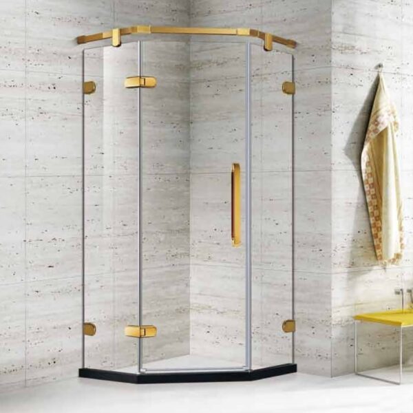 Tempered Glass Bathtub Pivot Shower Enclosure Shower Door