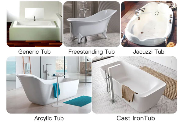 Types of styles to choose from-Professional production of bathtubs-factory direct sales-cheap-massage bathtubs